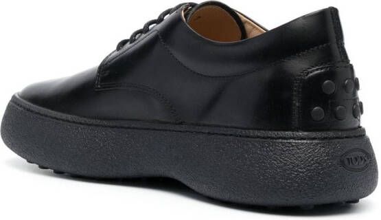 Tod's Leren Oxford schoenen Zwart