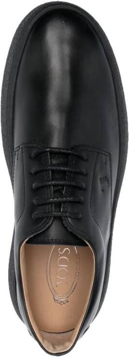 Tod's Leren Oxford schoenen Zwart