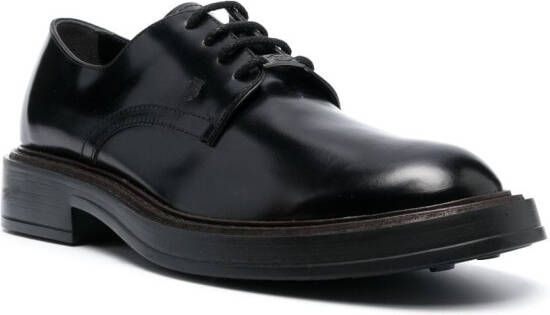 Tod's Leren Oxford veterschoenen Zwart