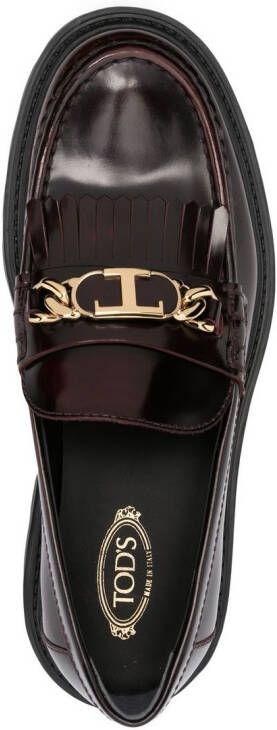 Tod's Loafers met franje Rood