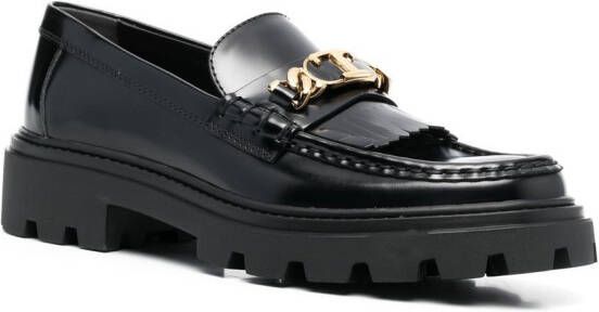 Tod's Loafers met franje Zwart