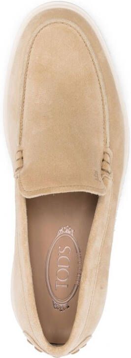 Tod's Loafers met geribbelde zool Beige