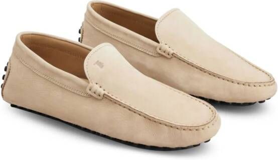 Tod's Loafers met logo-reliëf Beige