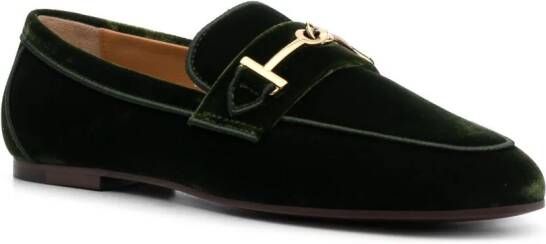 Tod's Loafers met logodetail Groen