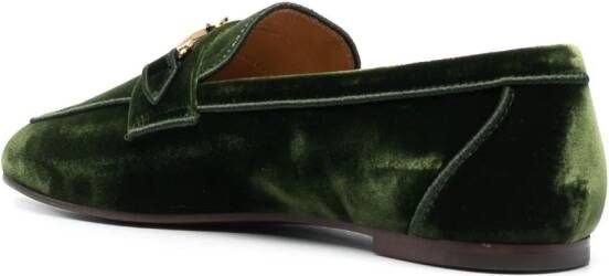 Tod's Loafers met logodetail Groen