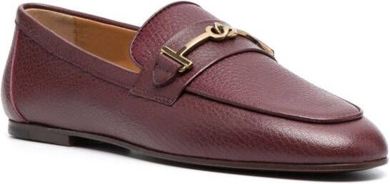 Tod's Loafers met logodetail Rood