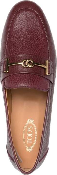 Tod's Loafers met logodetail Rood