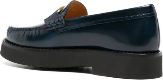 Tod's Loafers met logoplakkaat Blauw