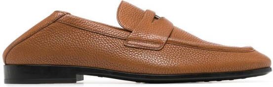 Tod's Loafers met logoplakkaat Bruin