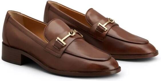 Tod's Loafers met logoplakkaat Bruin