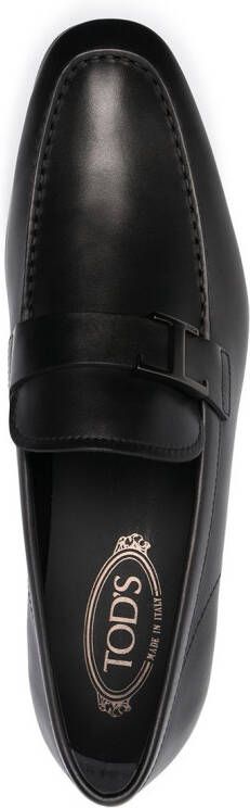 Tod's Loafers met logoplakkaat Zwart