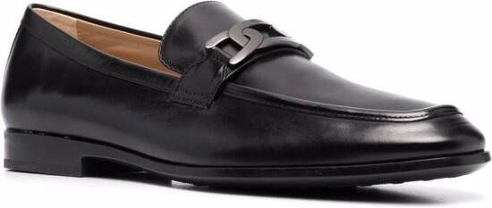 Tod's Loafers met logoplakkaat Zwart