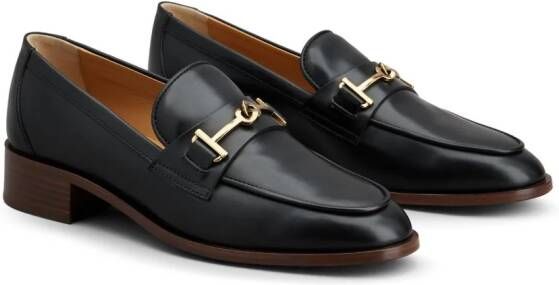 Tod's Loafers met logoplakkaat Zwart