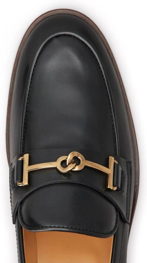 Tod's Loafers met logoplakkaat Zwart