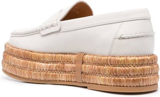 Tod's Loafers met plateauzool Beige