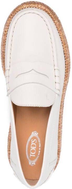 Tod's Loafers met plateauzool Beige