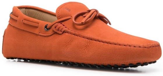Tod's Loafers met strikdetail Oranje