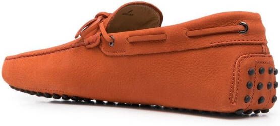 Tod's Loafers met strikdetail Oranje