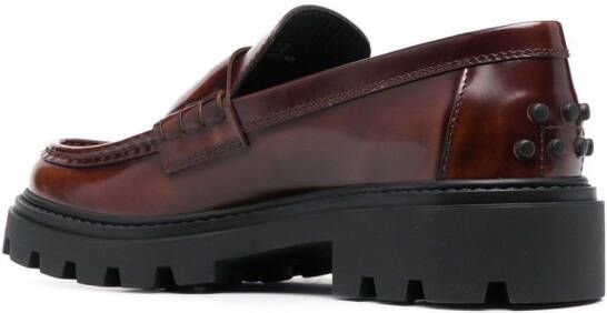 Tod's Loafers verfraaid met studs Bruin