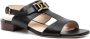 Tod's Leren sandalen met logoplakkaat Zwart - Thumbnail 2
