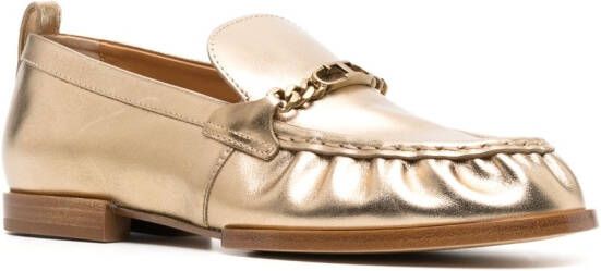 Tod's Metallic loafers Goud