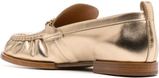 Tod's Metallic loafers Goud