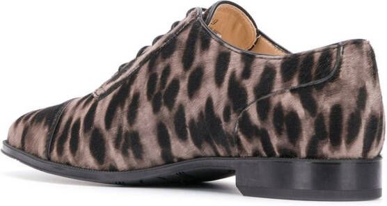 Tod's Oxford schoenen met luipaardprint Beige