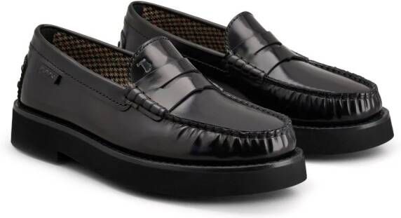 Tod's Leren loafers Zwart