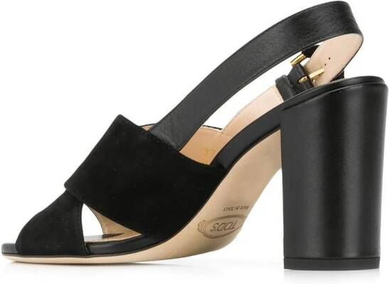 Tod's Sandalen met blokhak Zwart