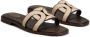 Tod's Sandalen met leren logoband Bruin - Thumbnail 2