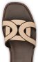 Tod's Sandalen met leren logoband Bruin - Thumbnail 4