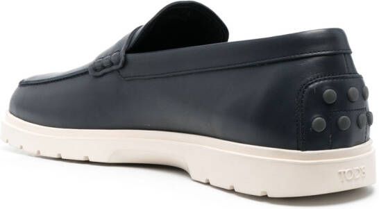 Tod's Loafers met monogram Blauw