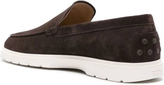 Tod's Slipper suède loafers Bruin