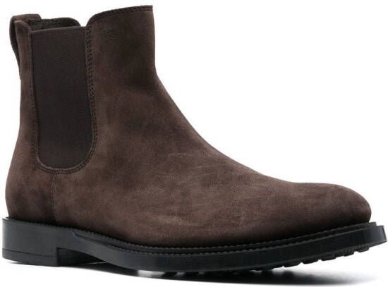 Tod's Suède Chelsea boots Bruin