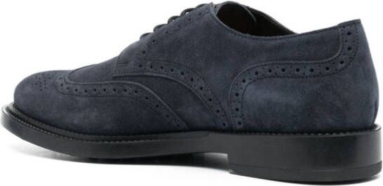 Tod's Suède derby veterschoenen Blauw