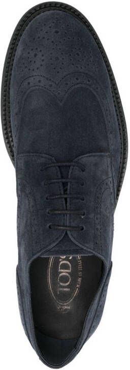 Tod's Suède brogues Blauw