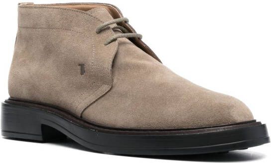 Tod's Suède desert boots Beige