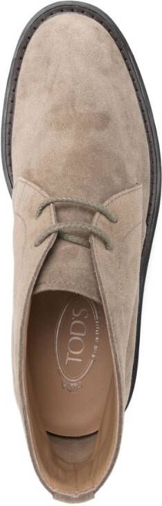 Tod's Suède desert boots Beige