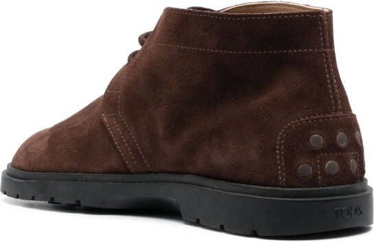 Tod's Suède desert boots Bruin