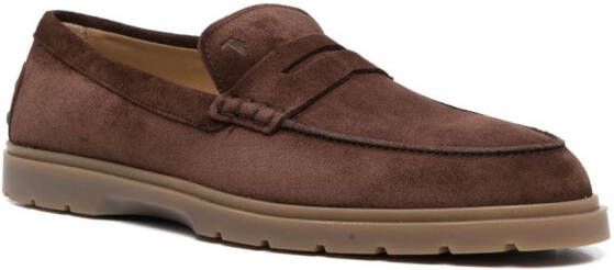 Tod's Suède loafers Bruin