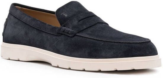 Tod's Suède loafers Blauw