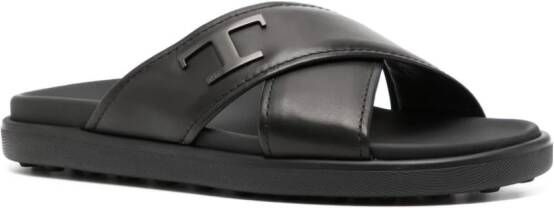 Tod's Timeless leren sandalen Zwart