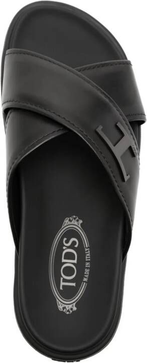 Tod's Timeless leren sandalen Zwart