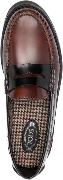 Tod's Tweekleurige loafers Bruin