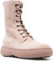 Tod's WG lace-up suede ankle boots Beige - Thumbnail 2