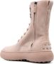 Tod's WG lace-up suede ankle boots Beige - Thumbnail 3