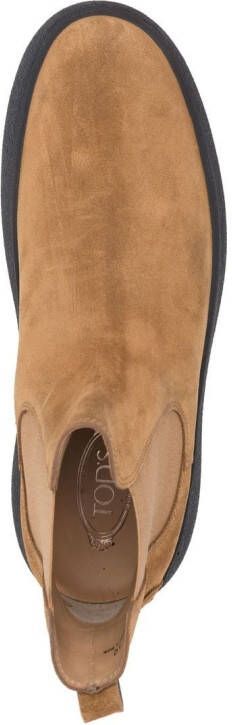 Tod's W.G. suède chelsea laarzen Bruin