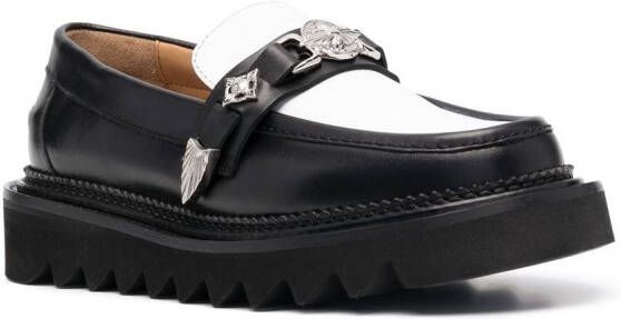 Toga Pulla Loafers met gesp Zwart