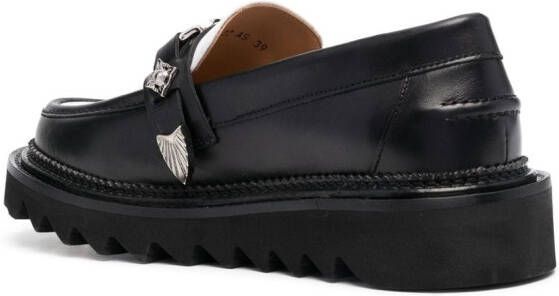 Toga Pulla Loafers met gesp Zwart