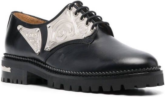 Toga Pulla Leren loafers Zwart